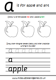 ABC Handwriting Practice Worksheets - Kids Puzzles and Games