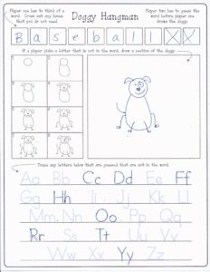 Handwriting Games to Print and Play - FREE - Your Therapy Source