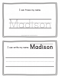 Madison - Name Printables for Handwriting Practice | A to Z ...