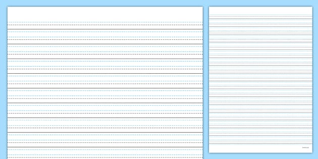 Lined Handwriting Paper (Printable) - Handwriting - KS2