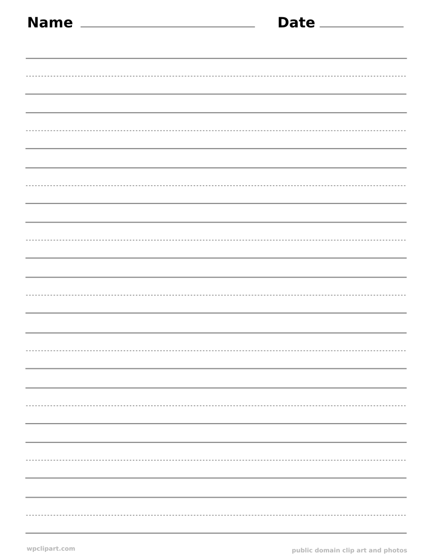 Handwriting Practice Illustration - Free Download School ...