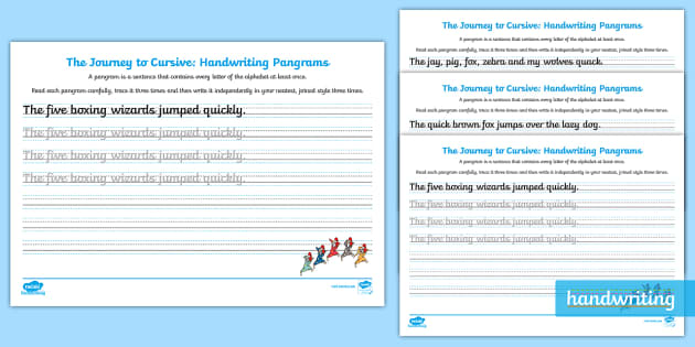 Handwriting Sentences: Cursive Practice (teacher made)