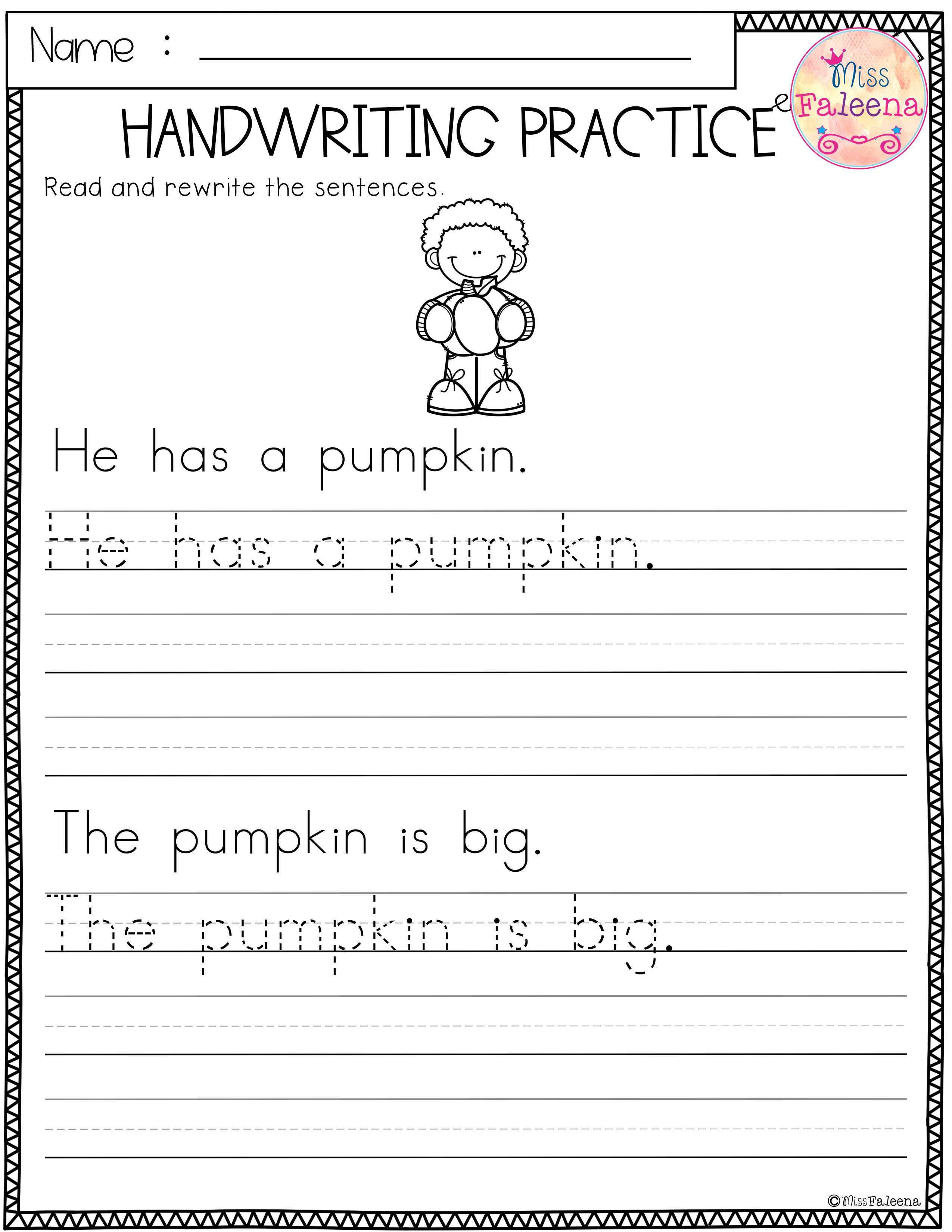 Free Handwriting Practice | Handwriting practice worksheets ...