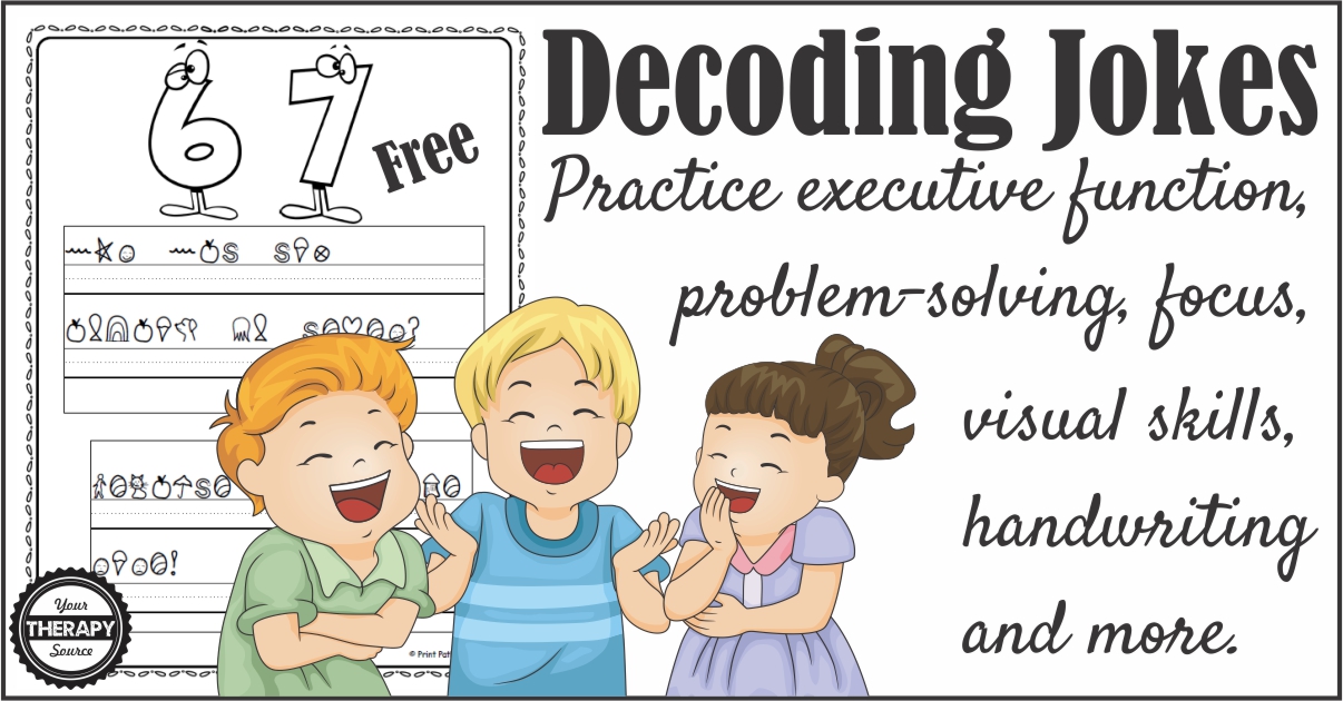Add Laughter to Your Handwriting Practice - Your Therapy Source
