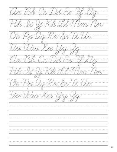 Cursive Handwriting Workbook for Adults: Learn to Write in Cursive ...