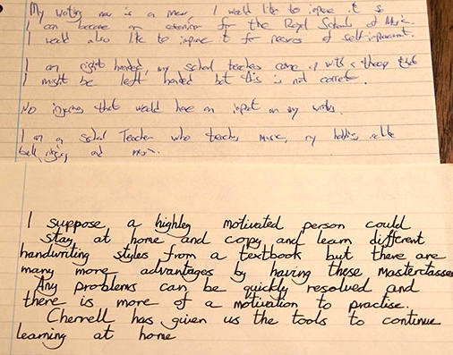 handwriting lessons for adults | Cherrell Avery