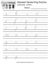 Handwriting Cursive J Lesson Plans &  Worksheets Reviewed by Teachers