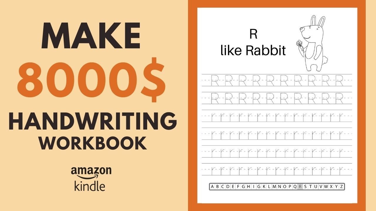 How to Make Handwriting Practice Workbook for Amazon KDP and Make More Than  8000$ Per Month