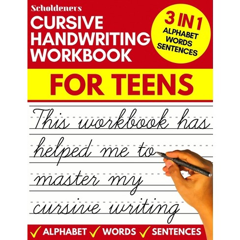 Cursive Handwriting Workbook For Teens - By Scholdeners (paperback ...