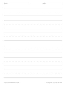 Blank Printable Handwriting Sheets for Kids - Tims Printables