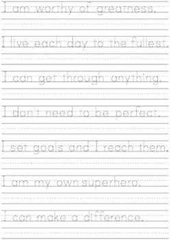 handwriting worksheet for adults printable