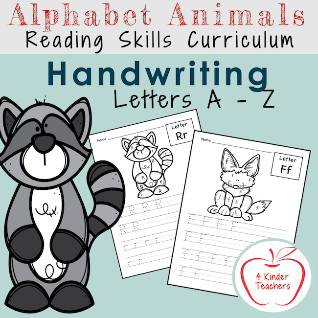 handwriting worksheet for kindergarten pdf