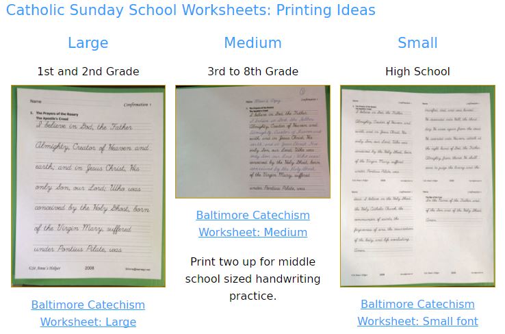 handwriting worksheet for middle school