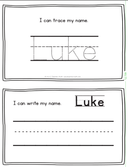 Luke - Name Printables for Handwriting Practice | A to Z Teacher ...