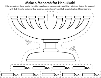 hanukkah worksheet for kindergarten