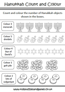 Hanukkah - Kids Puzzles and Games
