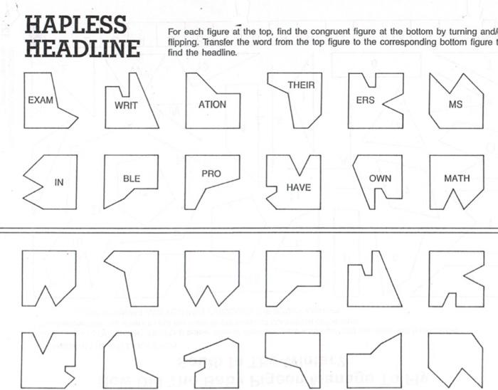 hapless headlines trig worksheet answers
