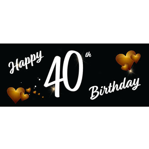 happy 40th birthday printable signs