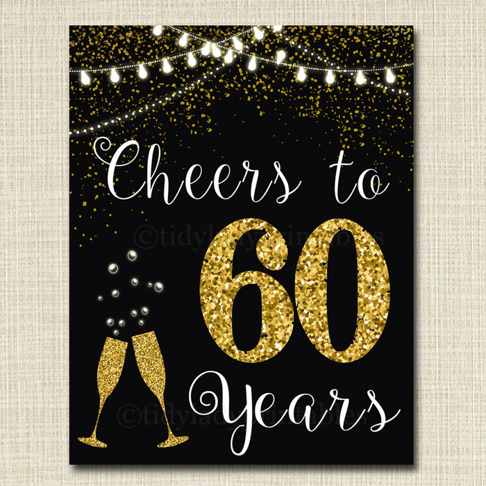 happy 60th birthday printable signs