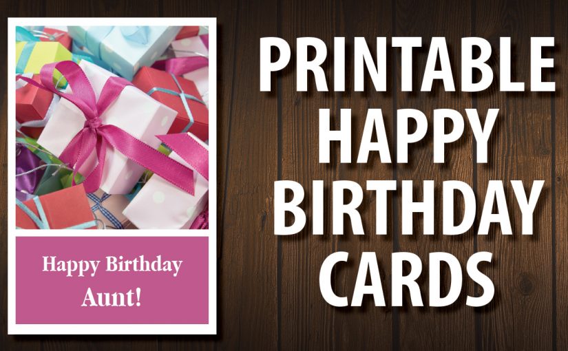 happy birthday auntie printable
