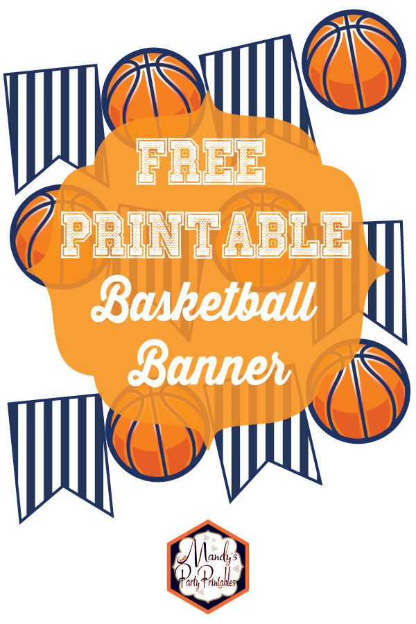 happy birthday banner basketball printable