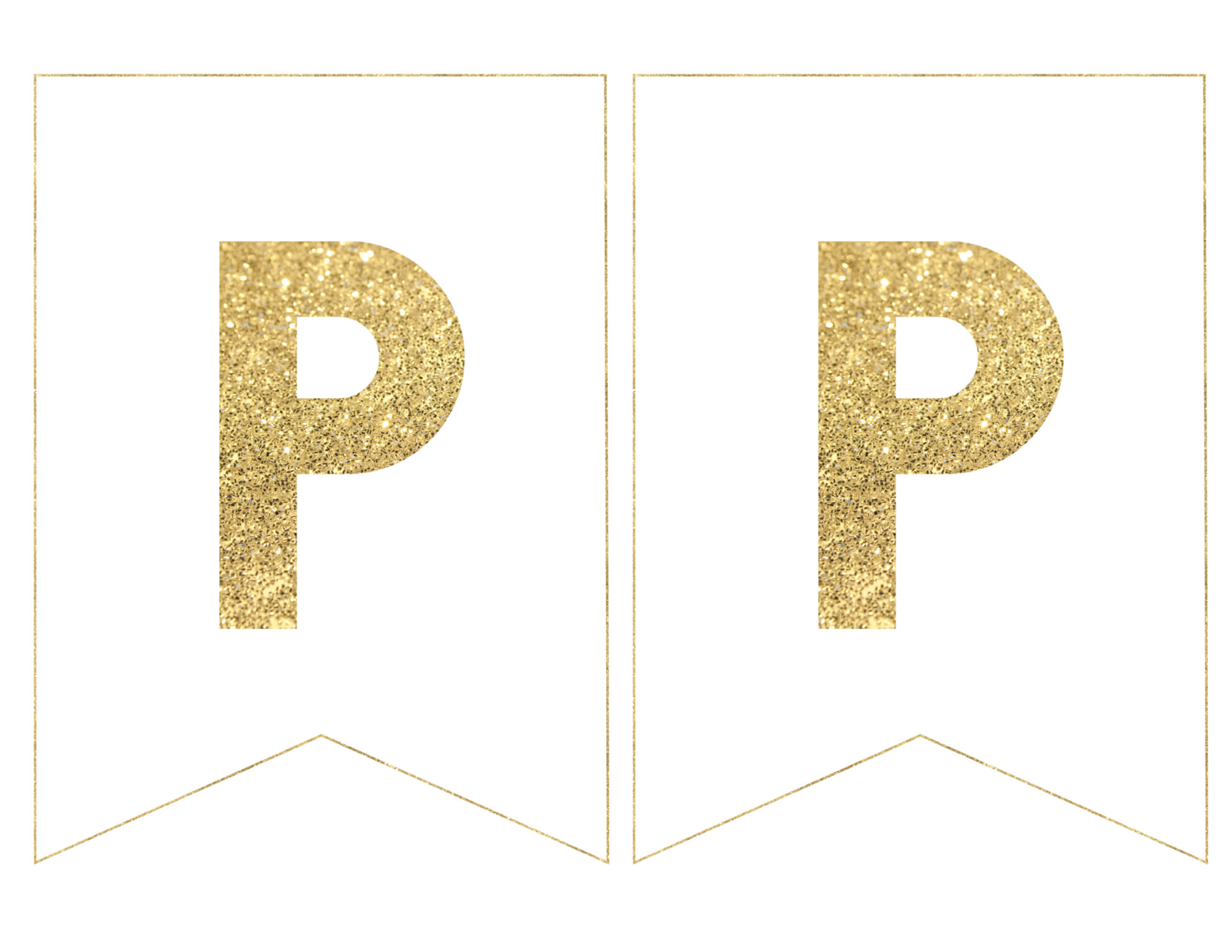 happy birthday banner printable gold