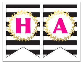 happy birthday individual letters printable