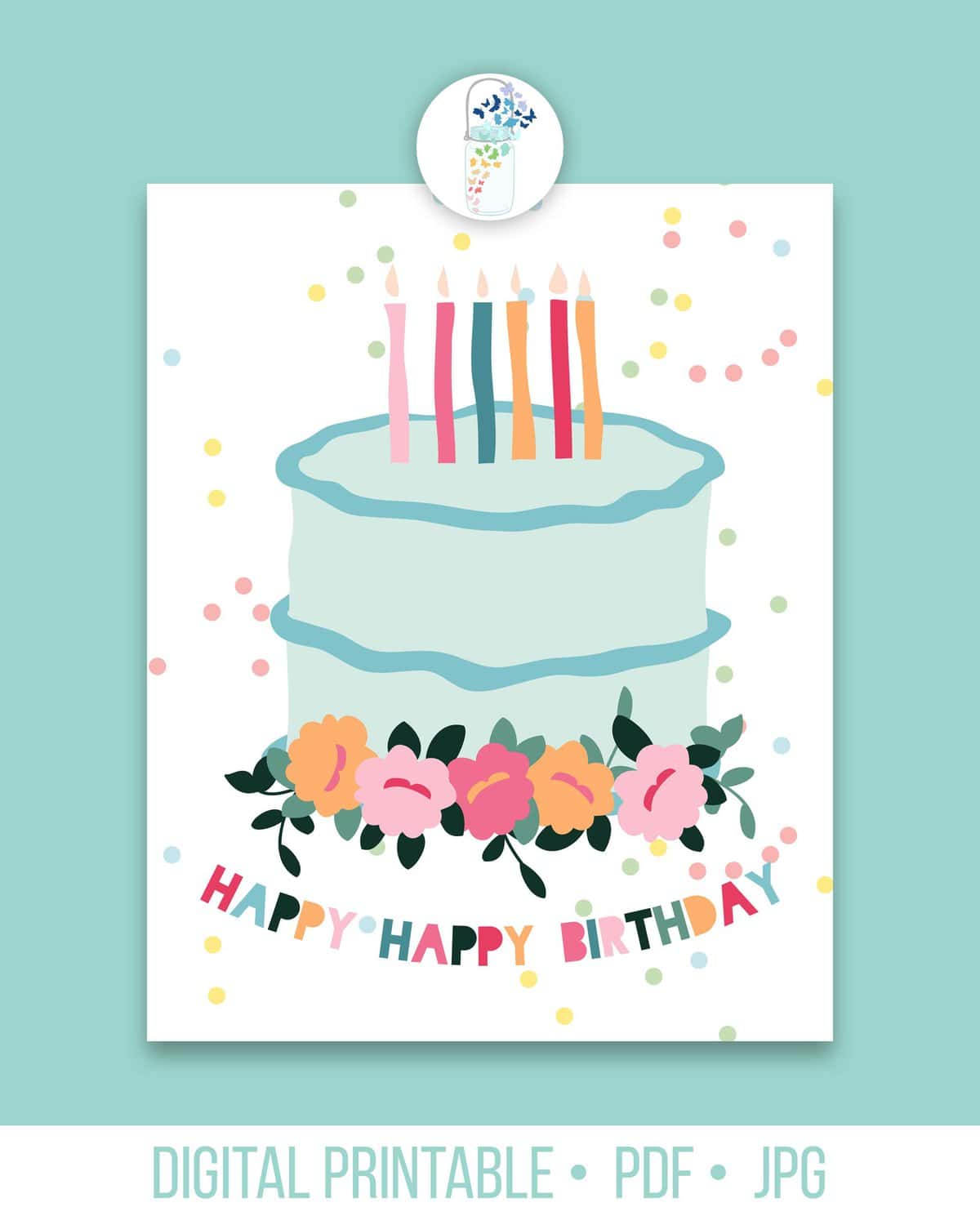 happy birthday printable art