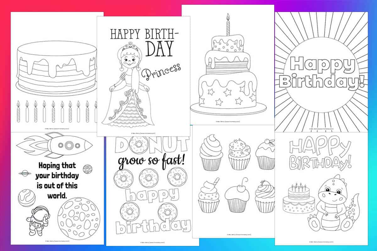 happy birthday printable art
