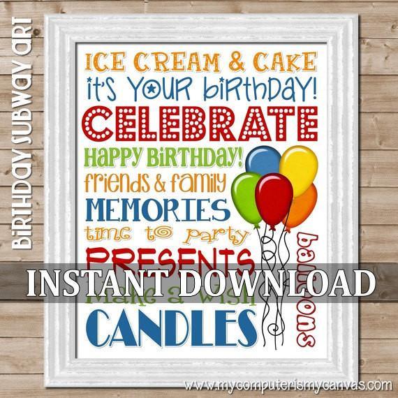 Free Happy Birthday Coloring Pages for Kids
