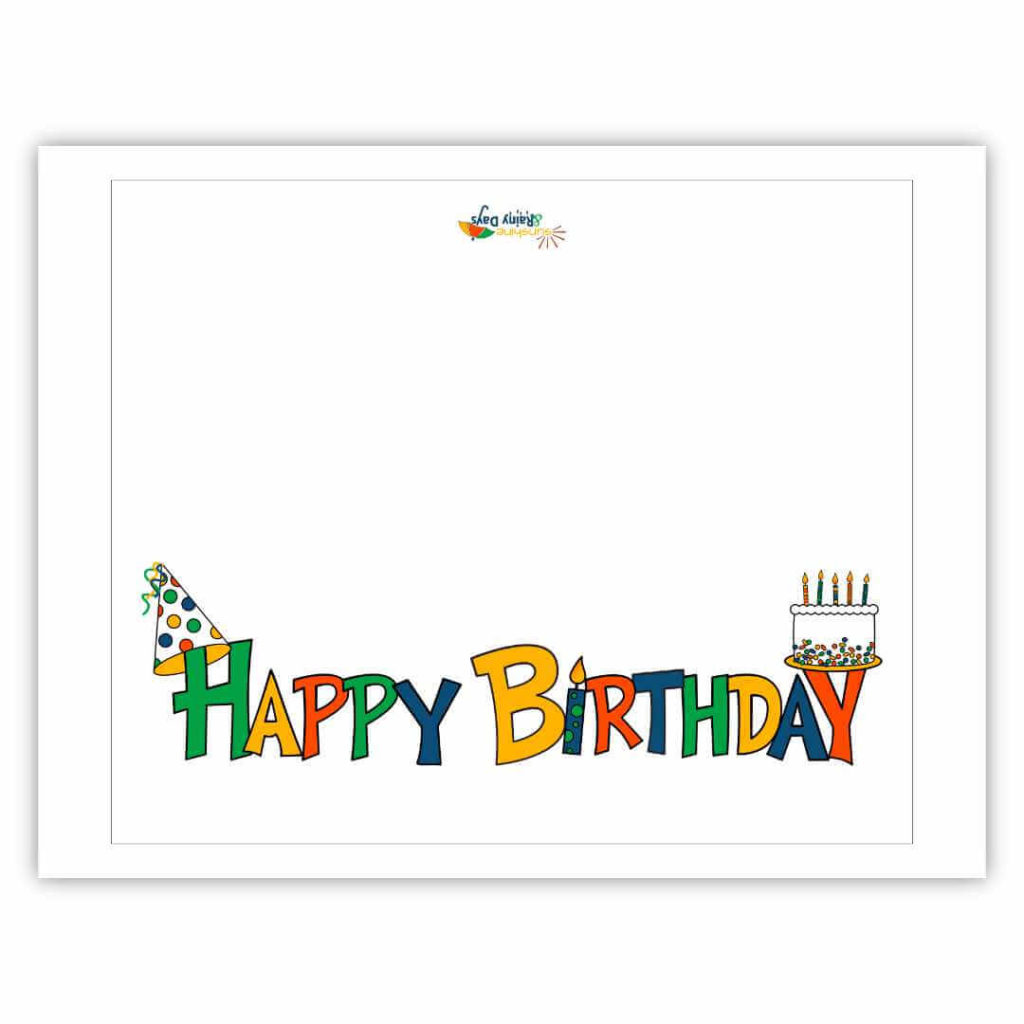Free Printable Birthday Cards To Colour — Gathering Beauty