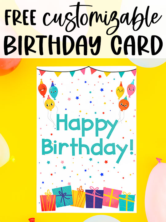 happy birthday printable card