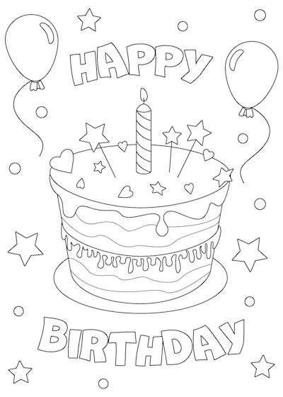 happy birthday printable card