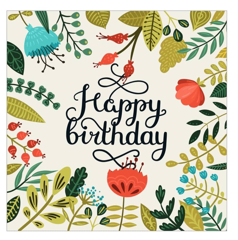 happy birthday printable card