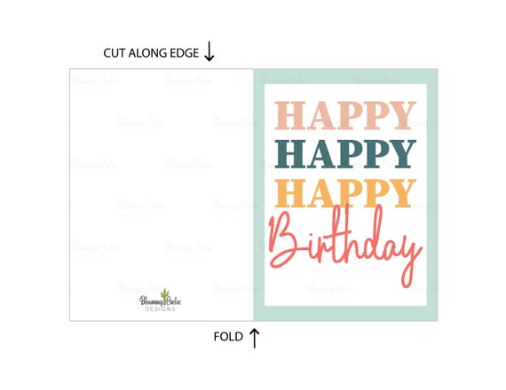 happy birthday printable card