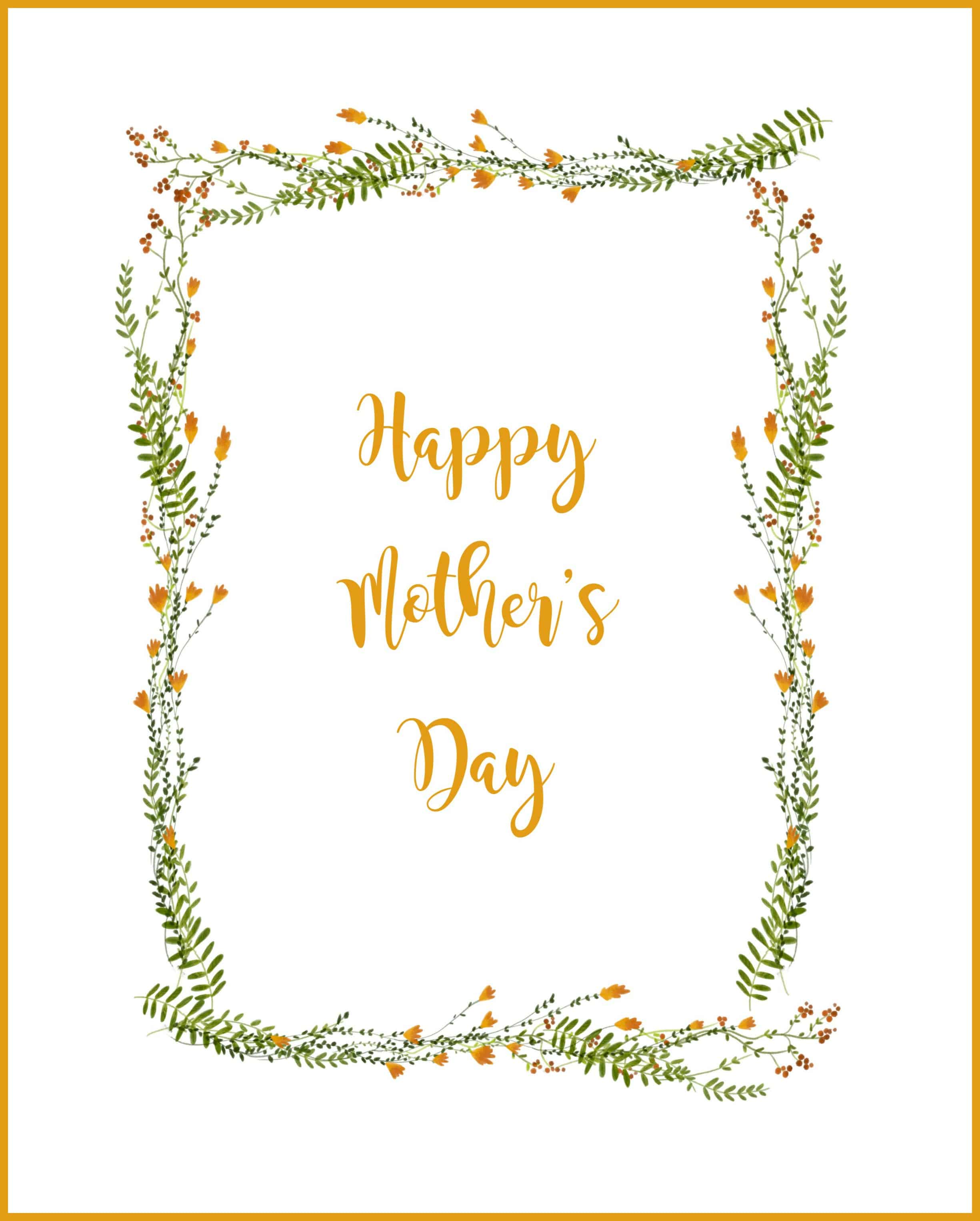 happy mother s day printable