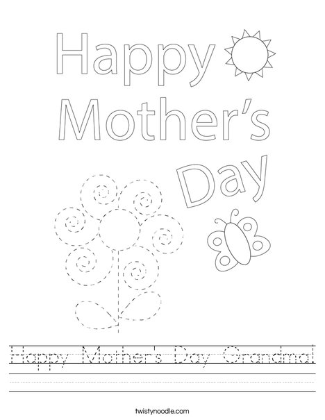 happy mother s day worksheet