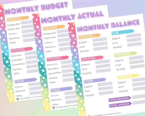 happy planner budget printable free