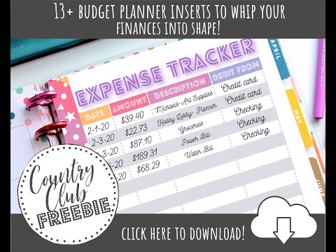 How to make a budget planner or binder with our FREE printable ...