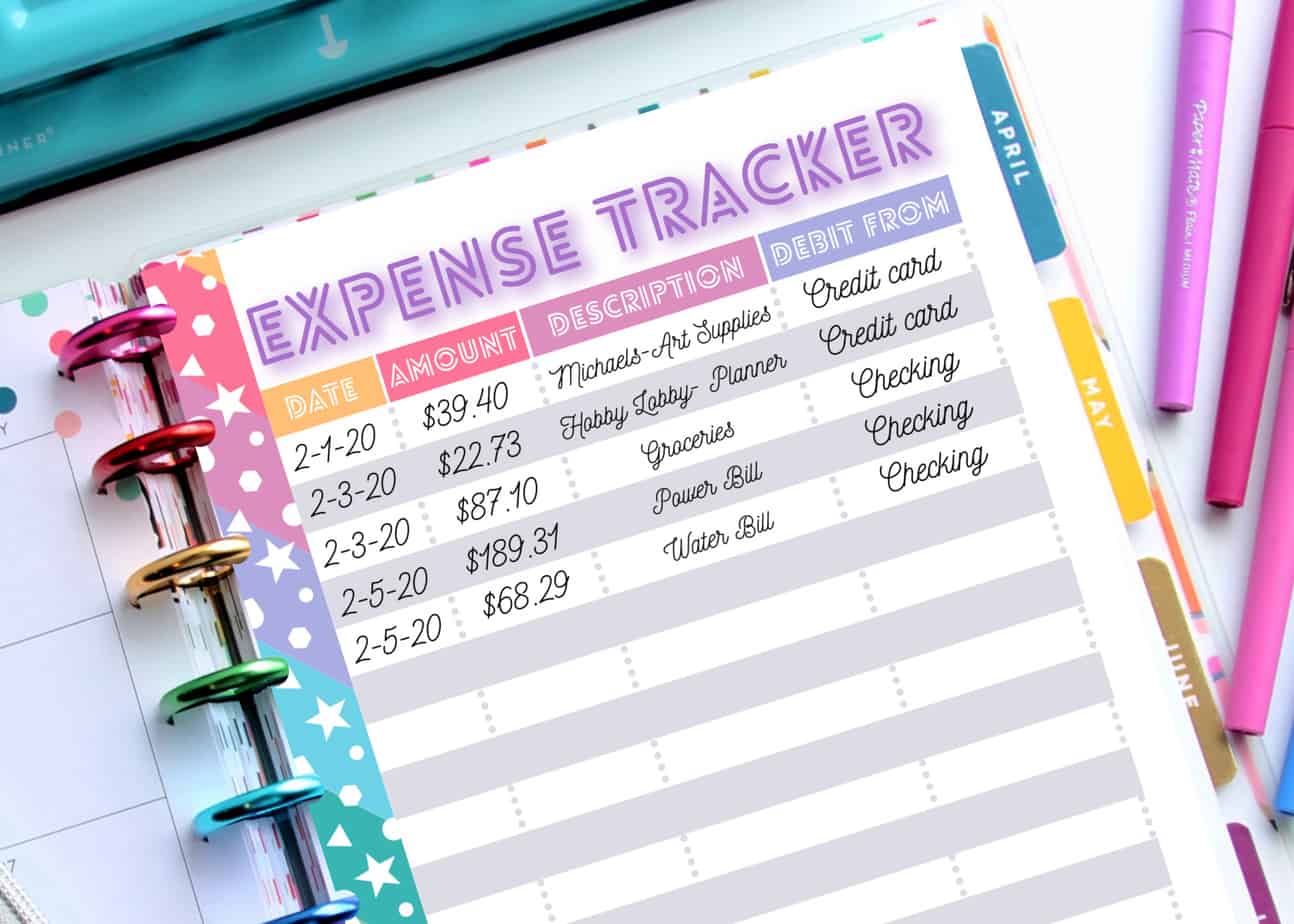 happy planner budget printable free