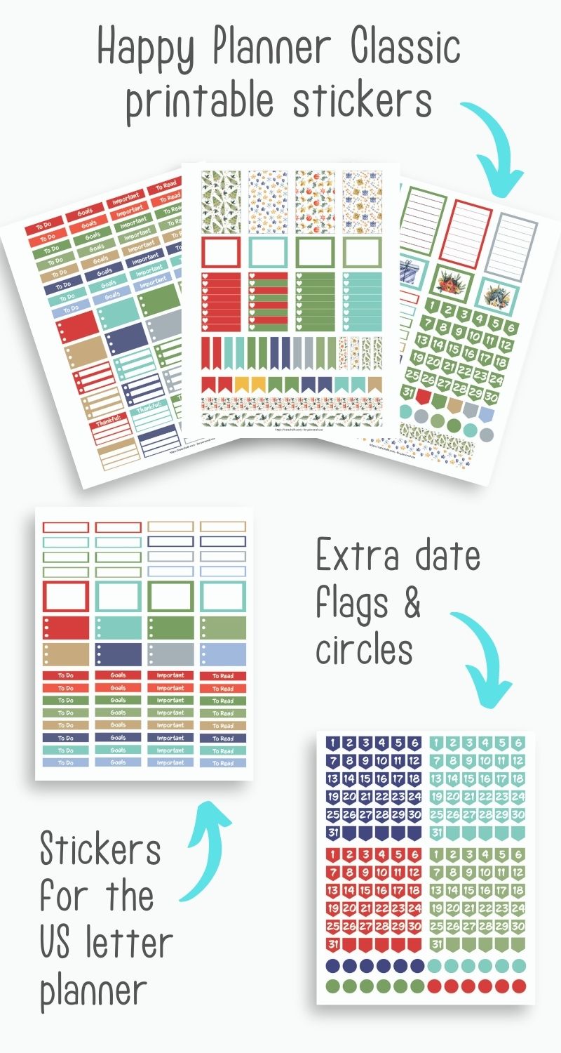 January Planner Printable Kit - Happy Planner Classic &  US Letter ...