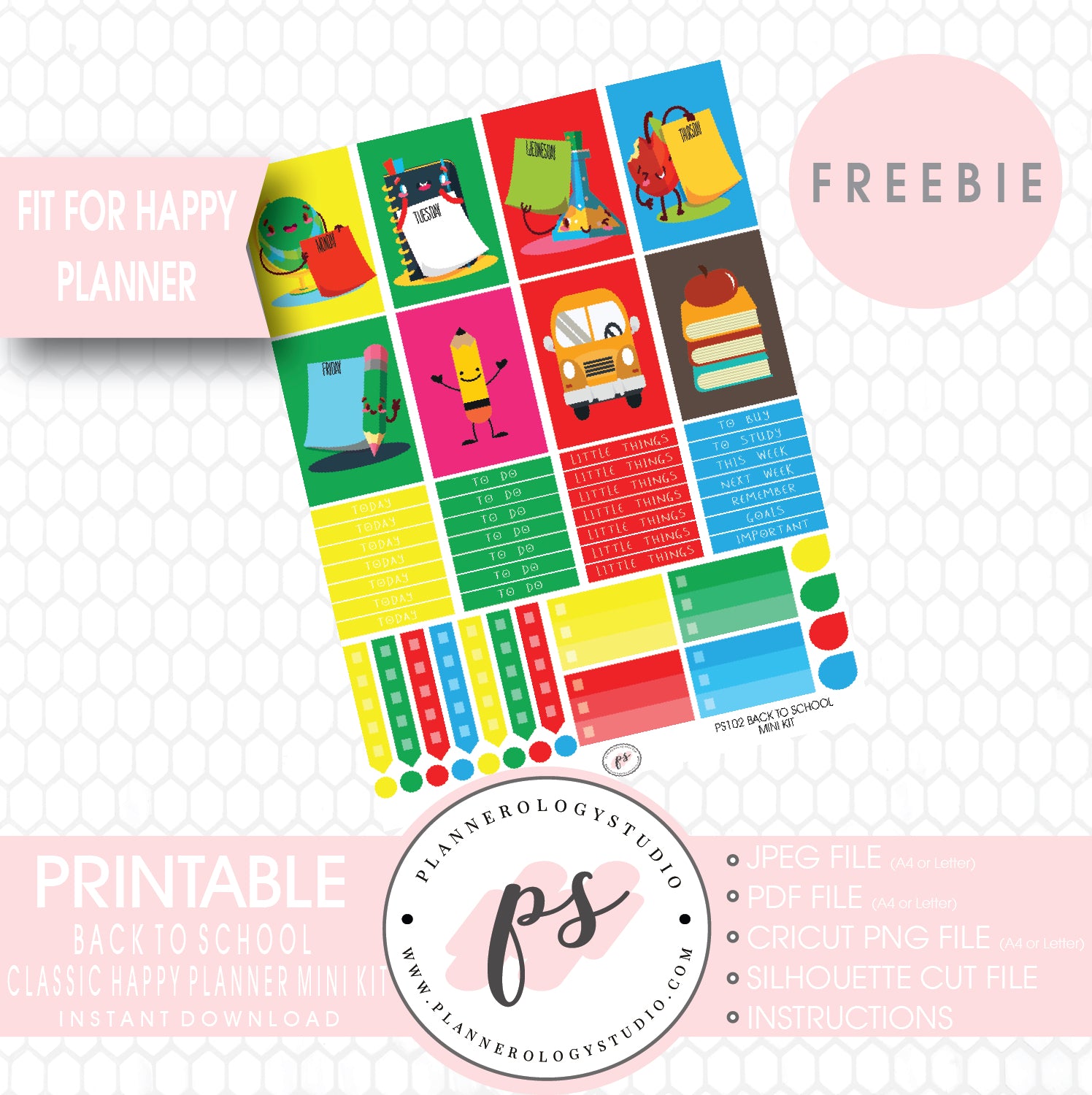 October Planner Printable Kit - Happy Planner Classic &  US Letter