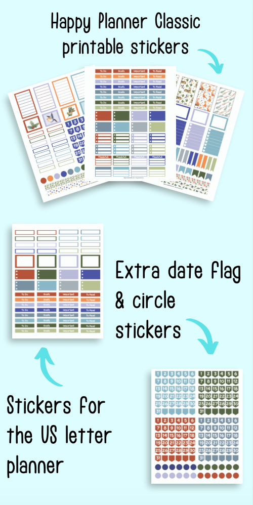 Printable December Monthly Kit, Big Happy Planner December ...