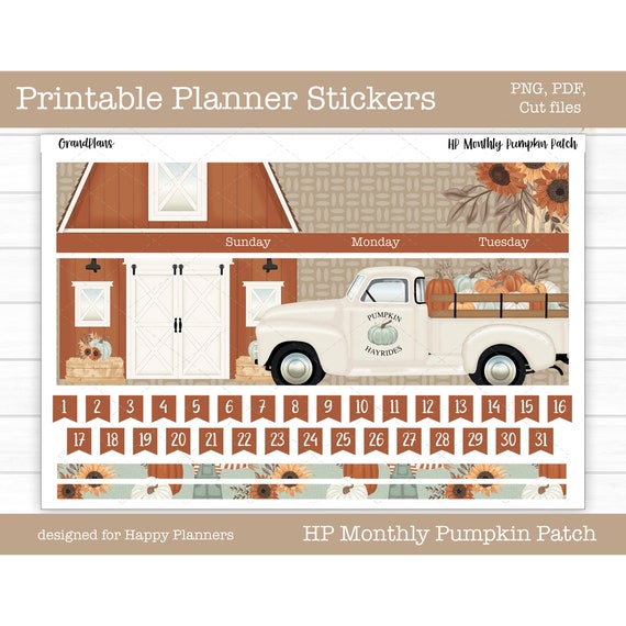 happy planner printable kit