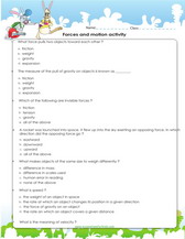 harcourt science grade 5 worksheet