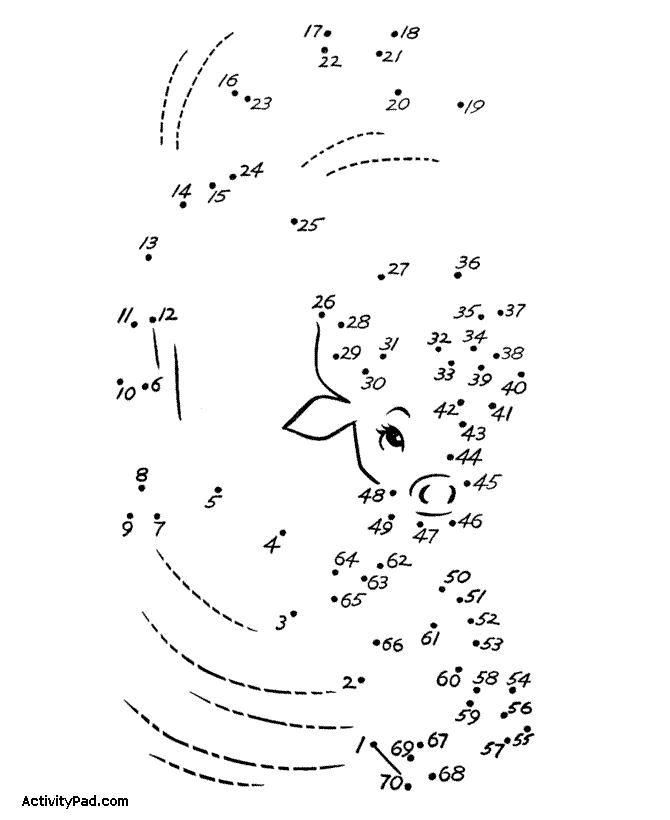 Hard Connect the Dots Worksheets
