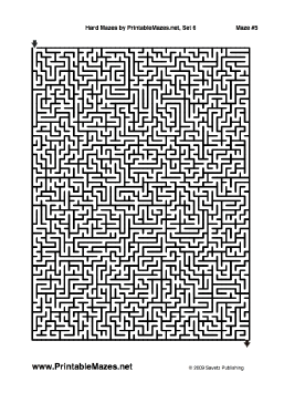 Printable Mazes for Adults and Teens Hard Very Hard Insane 90 ...