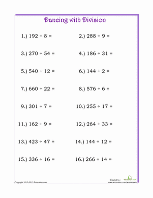 hard multiplication and division worksheet