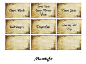 Harry Potter free printables - invitation, decorations, games and ...