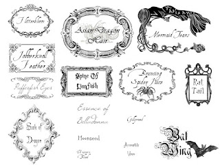 harry potter printable labels free